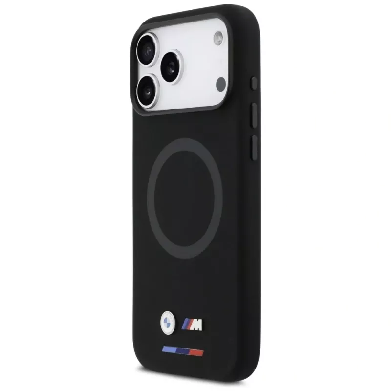 BMW M Silicon Logo MagSafe Case for iPhone 17 Pro Max Black