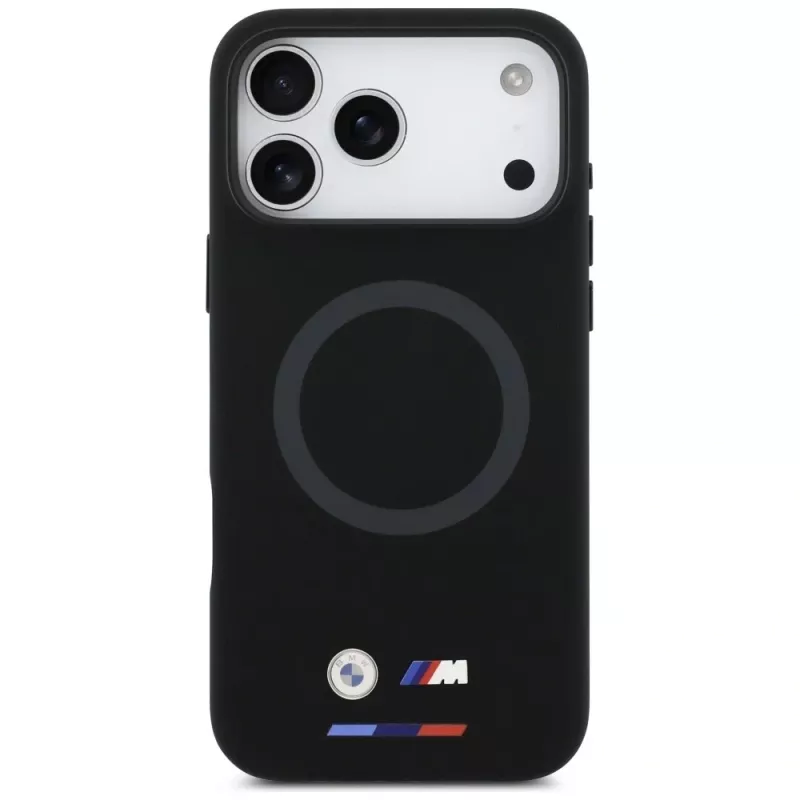 BMW M Silicon Logo MagSafe Case for iPhone 17 Pro Max Black
