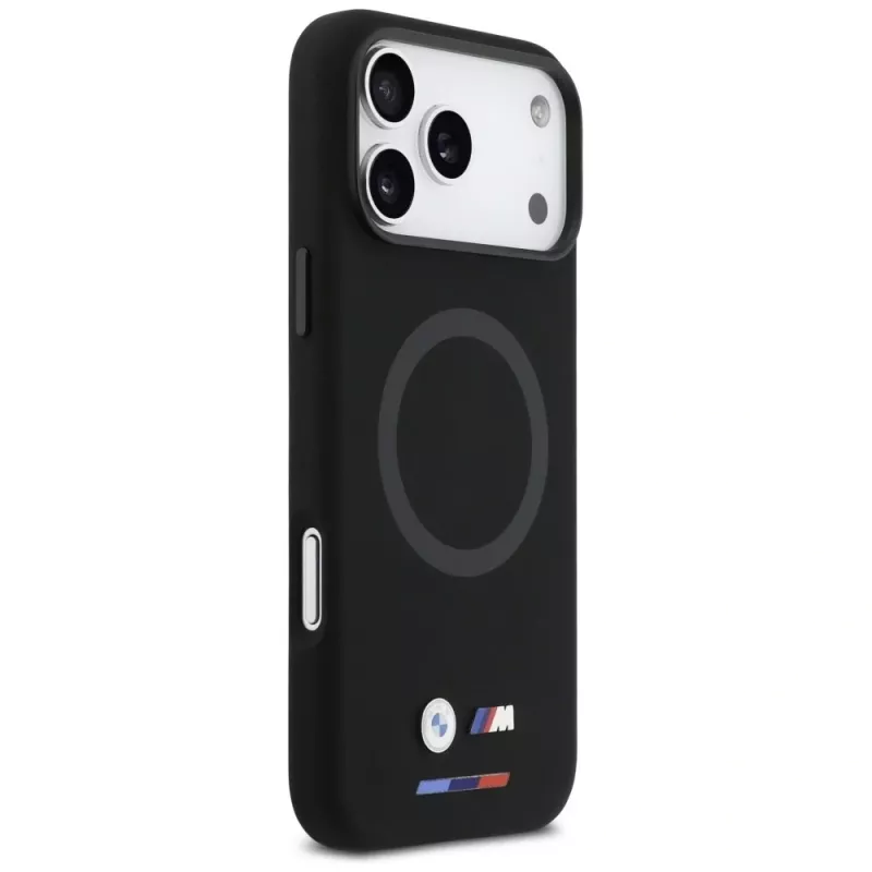 BMW M Silicon Logo MagSafe Case for iPhone 17 Pro Max Black
