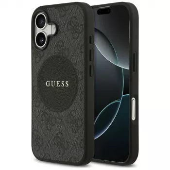 Guess 4G Circle Classic Logo Maciņš iPhone 17 (Melns)