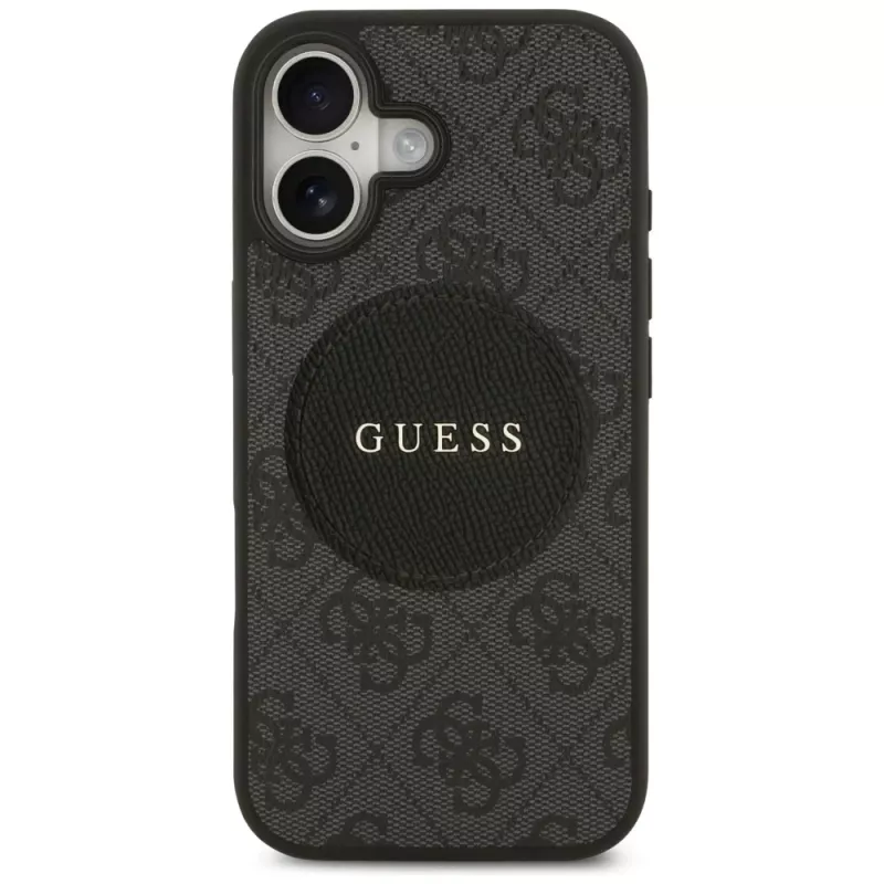Guess 4G Circle Classic Logo Maciņš iPhone 17 (Melns)