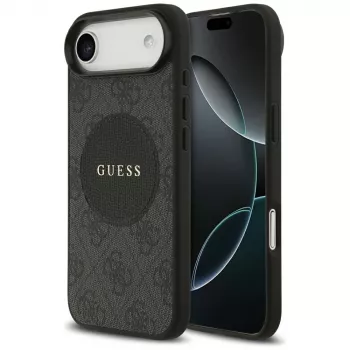 Guess 4G Circle Classic Logo MagSafe apvalks iPhone Air - melns