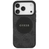Guess 4G Circle Classic Logo Maciešu korpuss iPhone 17 Pro (Melns)