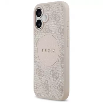 Guess 4G Circle Classic Logo Macīgais MacSafe Macīgais iPhone 17 - Rozā