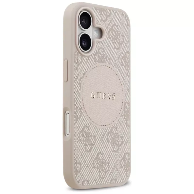 Guess 4G Circle Classic Logo Macīgais MacSafe Macīgais iPhone 17 - Rozā