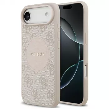 Guess 4G Circle Classic Logo MagSafe apvalks iPhone Air — rozā