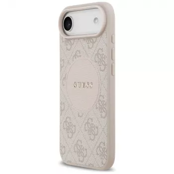 Guess 4G Circle Classic Logo MagSafe apvalks iPhone Air — rozā