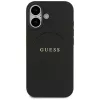 Guess Grained Ring MagSafe Case for iPhone 17 - Black