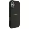 Guess Grained Ring MagSafe Case for iPhone 17 - Black