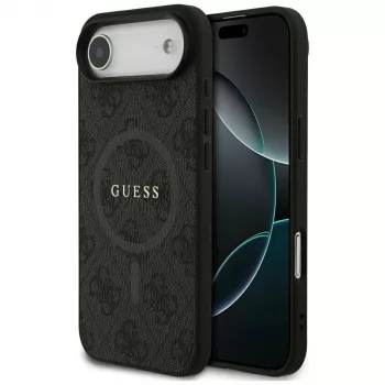 Guess 4G Ring Classic Logo MacSafe macīte iPhone Air, Melna