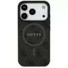 Guess 4G Ring Classic Logo Macīgais MacSafe Macītis iPhone 17 Pro (Melns)