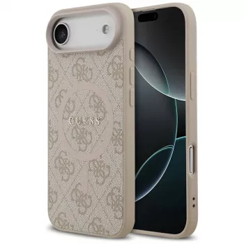 Guess 4G Ring Classic Logo Macīgais MacSafe Vāciņš iPhone Air Pink