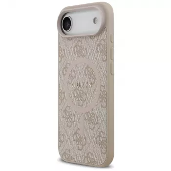 Guess 4G Ring Classic Logo Macīgais MacSafe Vāciņš iPhone Air Pink