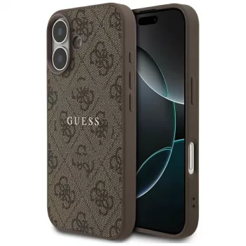 Guess 4G Ring Classic Logo Maciešu korpuss iPhone 17 - Brūns