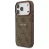 Guess 4G Ring Classic Logo MagSafe Back Cover Apple iPhone 17 Pro, Brūns