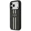 Guess 4G Printed Stripes MacSafe Macīgs Vāciņš iPhone 17 Pro (Melns)