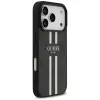 Guess 4G Printed Stripes MacSafe Macīgs Vāciņš iPhone 17 Pro (Melns)
