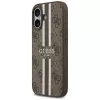 Guess 4G Printed Stripes MagSafe apvalks iPhone 17 (brūns)