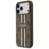 Guess 4G Printed Stripes MacSafe Macītis iPhone 17 Pro Max (Brūns)