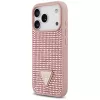 Guess Rhinestone Triangle Logo Maciņš iPhone 17 Pro Rozā