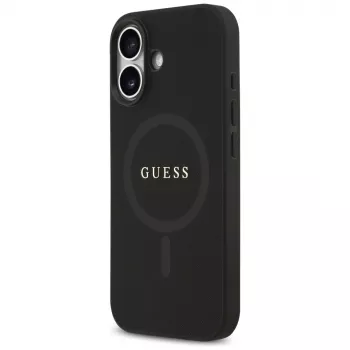 Guess Saffiano Classic Logo MacCase iPhone 17 Melns