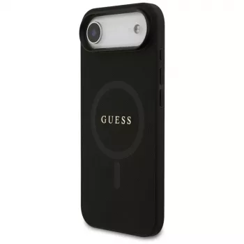 Guess Saffiano Classic Logo MacCase iPhone Air, Melns