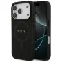 Guess Saffiano Classic Logo Macītis iPhone 17 Pro, Melns