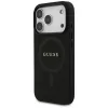 Guess Saffiano Classic Logo Macītis iPhone 17 Pro, Melns