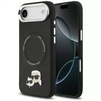 KARL LAGERFELD Karl & Choupette Pins Macīgais Vāciņš iPhone Air, Melns