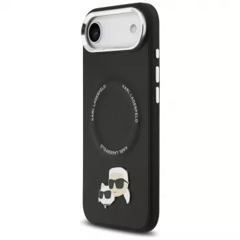 KARL LAGERFELD Karl & Choupette Pins Macīgais Vāciņš iPhone Air, Melns