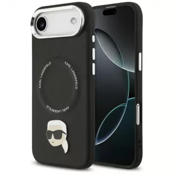 KARL LAGERFELD Karl Pin MagSafe apvalks iPhone Air — melns