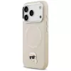 KARL LAGERFELD Karl Pin MagSafe Back Cover Apple iPhone 15 Pro Max, bēšs