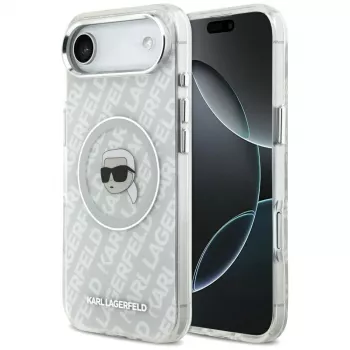 KARL LAGERFELD IML Karl Head Logo MagSafe vāciņš iPhone Air — pelēks