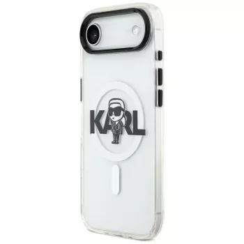Karl Lagerfeld IML Karl Sketch Logo MagSafe Case for iPhone Air, caurspīdīgs