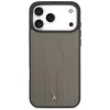 Mercedes Leather The Move MacSafe Macītis iPhone 17 Pro Max Taupe