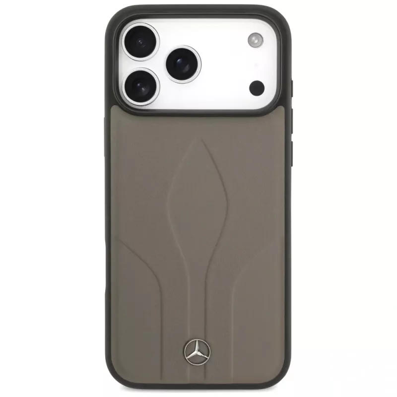 Mercedes Leather The Move MacSafe Macītis iPhone 17 Pro Max Taupe