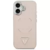 Guess Triangle Logo MacSafe Macītis iPhone 17 (Rozā)