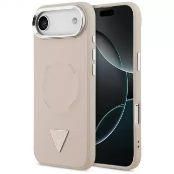 Guess Triangle Logo MacSafe Macītis iPhone Air (Rozā)