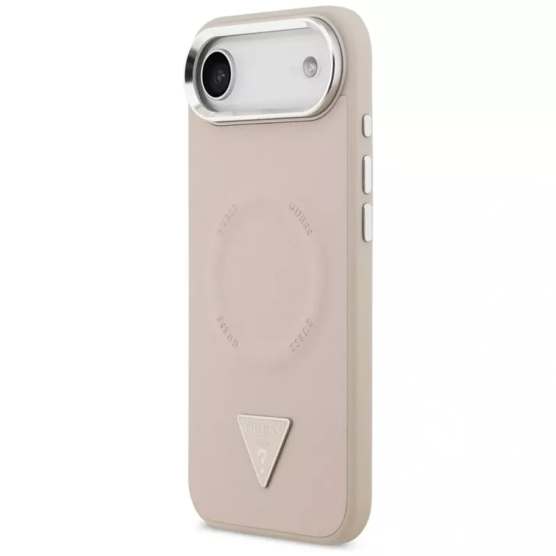 Guess Triangle Logo MacSafe Macītis iPhone Air (Rozā)