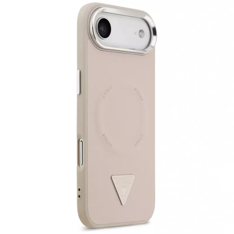 Guess Triangle Logo MacSafe Macītis iPhone Air (Rozā)