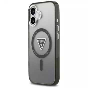 Guess IML Gradient Triangle Logo MacSafe Maciņš iPhone 17 Melns