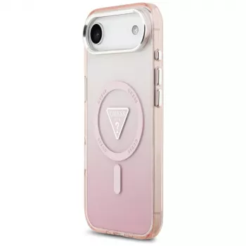 Guess IML Gradient Triangle Logo MacSafe MacPockets iPhone Air Rozā