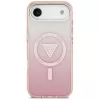 Guess IML Gradient Triangle Logo MacSafe MacPockets iPhone Air Rozā