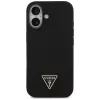Guess Silicone Triangle Logo MacSafe Macītis iPhone 17 Melns