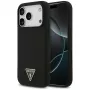 Guess Silicone Triangle Logo MagSafe apvalks iPhone 17 Pro, melns