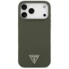Guess Silicone Triangle Logo Macīgs MacSafe Maciņš iPhone 17 Pro Max (Khaki)