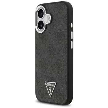 Guess 4G Triangle Logo MagSafe apvalks iPhone 17 - melns