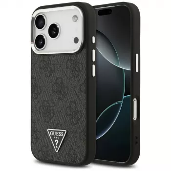 Guess 4G Triangle Logo MacSafe Macītis iPhone 17 Pro (Melns)
