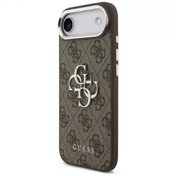 Guess GUHCP17MP4G4SMCW 4G Big 4G Classic Logo vāciņš iPhone Air – brūns / sudrabains