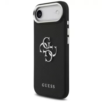 Guess Grained Big 4G Classic Logo vāciņš iPhone Air - melns